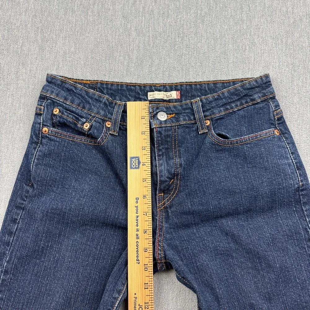 Levis Jeans Women 30x27 Blue 515 Bootcut Dark Wash Mid Rise Casual Classic Pants